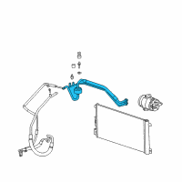 OEM 2005 Pontiac G6 Hose Asm, A/C Evaporator Thermal Expansion Valve Diagram - 19244821