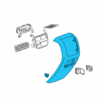 OEM 2021 Cadillac XT5 Rear Trim Panel Diagram - 84753467