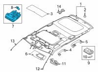 OEM 2022 Kia Seltos Lamp Assembly-Overhead C Diagram - 92810Q5080BGA