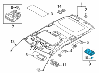 OEM 2021 Kia Seltos Lamp Assembly-Room Diagram - 92850Q5100BGA