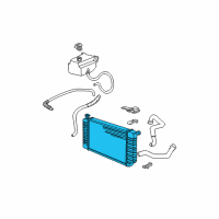 OEM 1994 GMC C3500 Radiator Diagram - 89018624