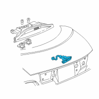 OEM 2000 Pontiac Sunfire Lamp Asm-High Mount Stop Diagram - 5978206