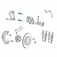 OEM 2022 Jeep Cherokee Pin-Disc Brake Diagram - 68160691AB