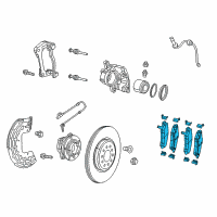 OEM 2016 Chrysler 200 Front Disc Brake Pad Kit Diagram - 68240669AB