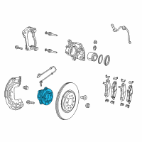 OEM 2013 Dodge Dart Hub-Wheel Diagram - 68346842AA