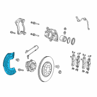 OEM 2013 Dodge Dart Shield-Brake Diagram - 68225028AA