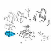 OEM 2017 Toyota Tundra Seat Cushion Pad Diagram - 71512-0C111