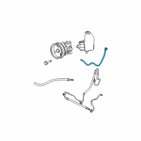 OEM 2006 Jeep Commander Hose-Power Steering Return Diagram - 52089865AD