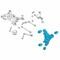 OEM 2015 Infiniti Q50 Housing Assy-Rear Axle, LH Diagram - 43019-5CA0A