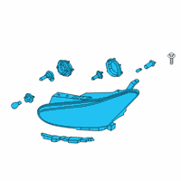 OEM 2019 Hyundai Veloster N Headlamp Assembly, Right Diagram - 92102-J3040