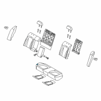 OEM 2011 Kia Optima Pad Assembly-Rear Seat Diagram - 891502T710