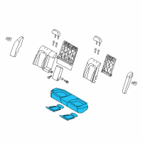 OEM 2011 Kia Optima Cushion Assembly-Rear Seat Diagram - 891002T880AK2