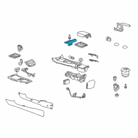 OEM 2014 Chevrolet Camaro Latch, Front Floor Console Armrest Diagram - 92249064