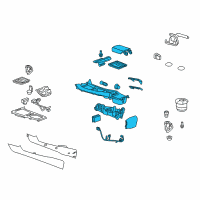 OEM 2013 Chevrolet Camaro Console Assembly Diagram - 22883448