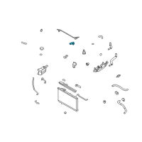 OEM 2007 Kia Sedona Fitting Outlet Diagram - 256113C100