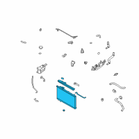 OEM 2009 Hyundai Santa Fe Radiator Assembly Diagram - 25310-0W201