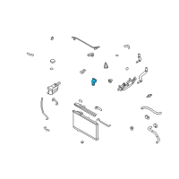 OEM 2009 Kia Sedona Fitting-COOLANT Inlet Diagram - 256313C100