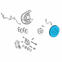 OEM Lexus GS450h Disc, Front RH Diagram - 43512-30340