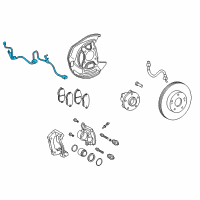 OEM Lexus IS250 Wire, Skid Control Sensor Diagram - 89516-53060