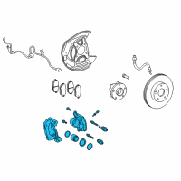 OEM Lexus IS350 Driver Disc Brake Cylinder Assembly Diagram - 47750-53080