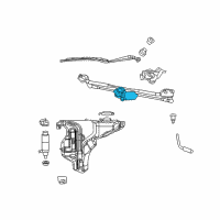 OEM 2013 Dodge Challenger Motor-Windshield WIPER Diagram - 68044164AA