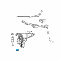 OEM Chrysler Sensor-Washer Fluid Level Diagram - 5161400AA