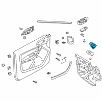 OEM 2019 Ford Ranger Window Switch Diagram - EB3Z-14529-AA