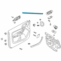 OEM Ford Ranger Belt Weatherstrip Diagram - EB3Z-2621457-B