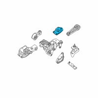 OEM 2007 Nissan Sentra Engine Mounting Insulator Left Diagram - 11220-JD22A