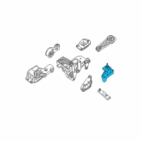 OEM 2012 Nissan Sentra Engine Mounting Bracket, Left Diagram - 11253-ET80A