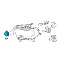 OEM 2019 Dodge Durango Headlamp Diagram - 68420482AA