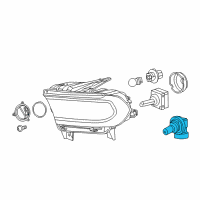 OEM 2019 Dodge Durango Headlamp Bulb Diagram - L09005SL