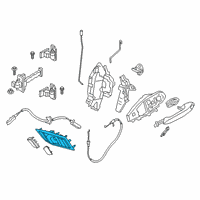 OEM BMW Z4 DOOR HANDLE INNER RIGHT:512015 Diagram - 51-41-7-944-304