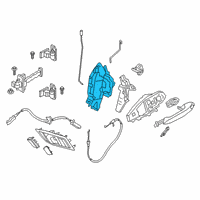 OEM BMW Z4 Door Lock Diagram - 51217445049