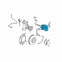 OEM BMW 750Li Front Right Brake Caliper Diagram - 34-11-6-756-304