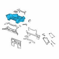 OEM 2009 Pontiac Solstice Panel Asm-Rear Floor Diagram - 20834861