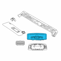 OEM 2017 BMW 340i GT xDrive Interior Light, Front Diagram - 63-31-9-312-494