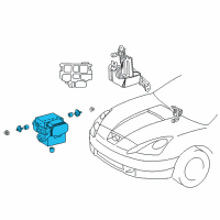 OEM 2002 Toyota Celica ACTUATOR Assembly, Brake Diagram - 44050-32010