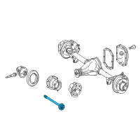 OEM Dodge Sprinter 2500 Axle Shaft Diagram - 68026047AA