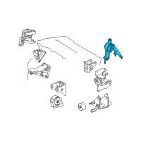 OEM Toyota Corolla Rear Mount Diagram - 12371-37060