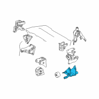 OEM 2012 Toyota Corolla Side Mount Bracket Diagram - 12325-22320