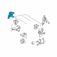 OEM 2012 Toyota Corolla Side Mount Diagram - 12305-37070
