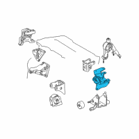 OEM Toyota Side Mount Diagram - 12372-0T060