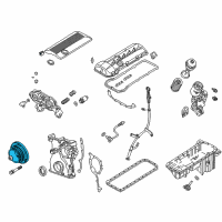 OEM BMW 525i Engine Harmonic Balancer Diagram - 11-23-7-513-862