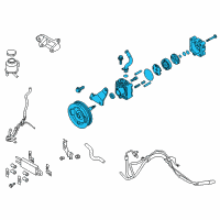 OEM Infiniti G37 Power Steering Pump Assembly Diagram - 49110-JK20A