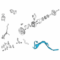 OEM 2015 Infiniti QX50 Power Steering Hose & Tube Set Diagram - 49710-1BA1B