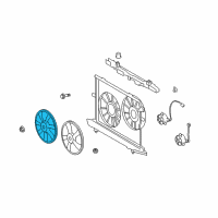 OEM Scion Fan Blade Diagram - 16361-28360