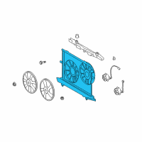 OEM Scion Fan Shroud Diagram - 16711-28400