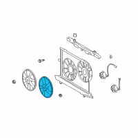 OEM Scion Fan Blade Diagram - 16361-28350