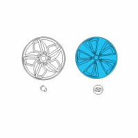OEM 2015 Hyundai Sonata Aluminium Wheel Assembly Diagram - 52910-4R260